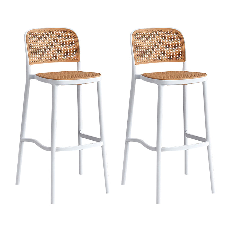 Scandinavian Counter Stool Plastic Furniture in Matte Finish for Indoor
