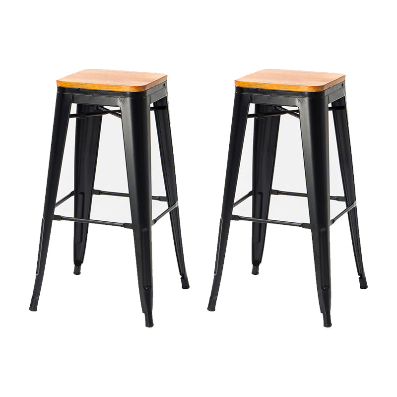 Industrial Metal Stool Metal Counter Stool in Matte Finish for Indoor