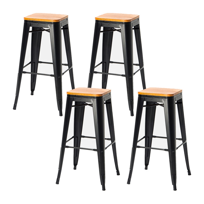 Industrial Metal Stool Metal Counter Stool in Matte Finish for Indoor