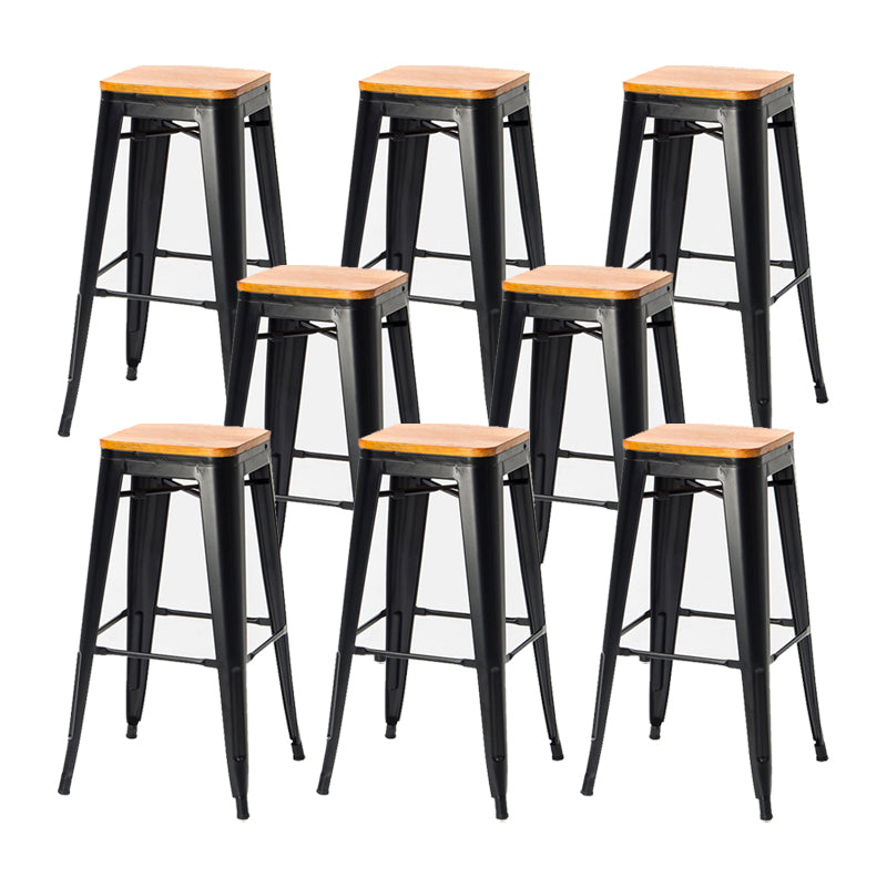 Industrial Metal Stool Metal Counter Stool in Matte Finish for Indoor