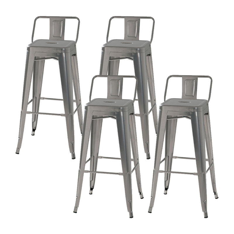 Industrial Metal Stool Metal Counter Stool in Matte Finish for Indoor