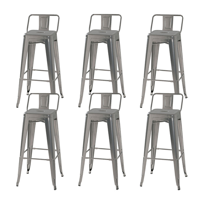 Industrial Metal Stool Metal Counter Stool in Matte Finish for Indoor