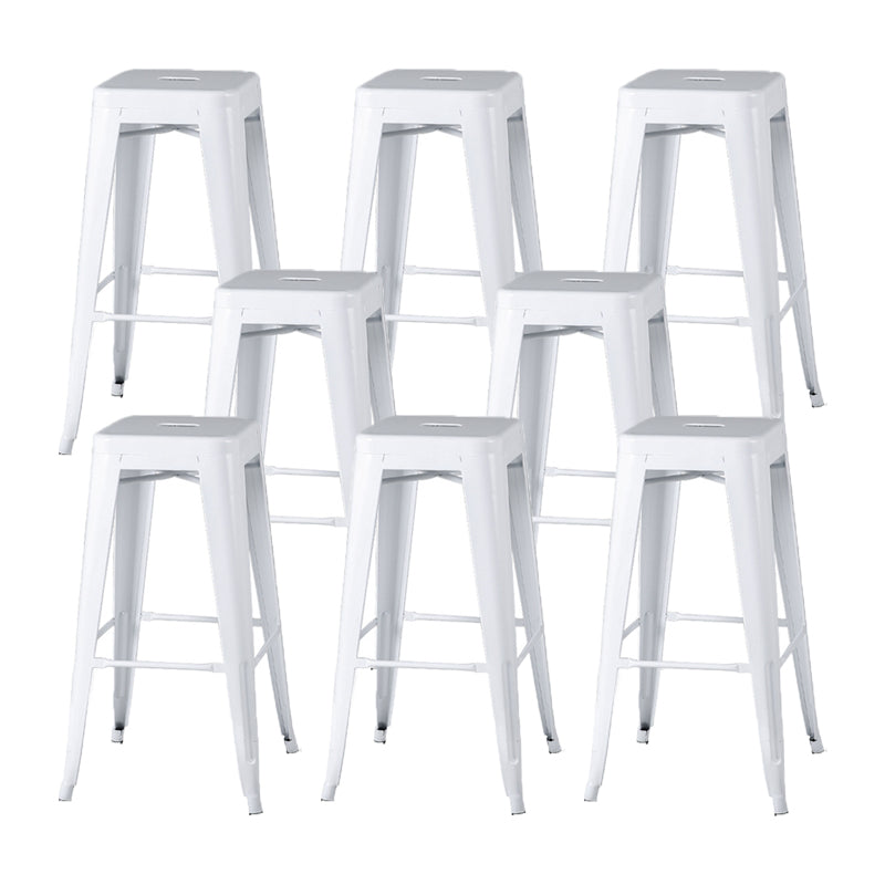 Industrial Metal Stool Metal Counter Stool in Matte Finish for Indoor