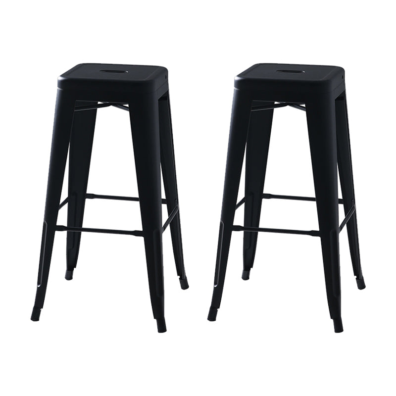 Industrial Metal Stool Metal Counter Stool in Matte Finish for Indoor