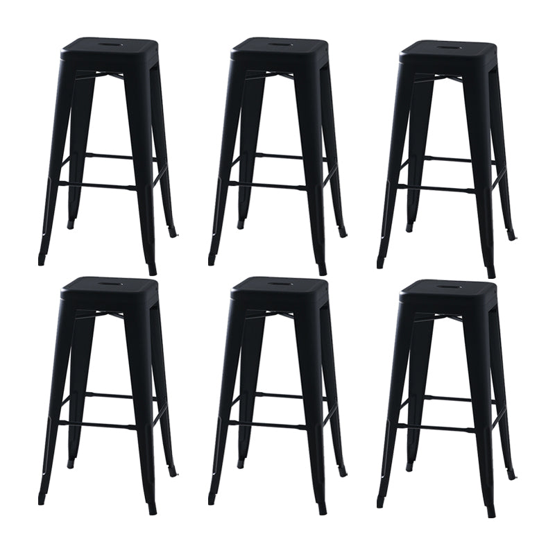Industrial Metal Stool Metal Counter Stool in Matte Finish for Indoor