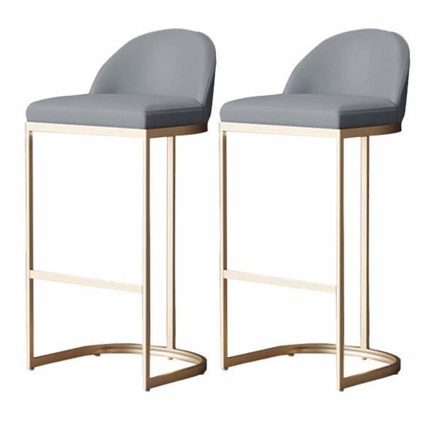 Glam 1/2/5 Pieces Bar Table Set Rectangle Stone Bar Table with Metal High Stools