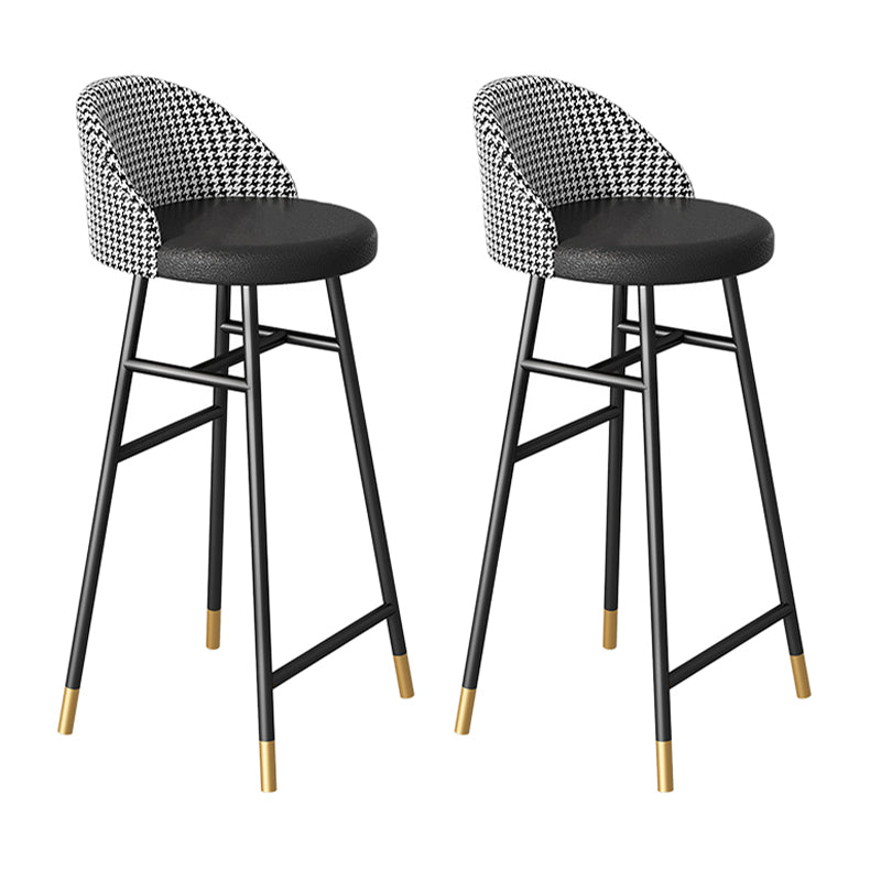 Contemporary Bar Table Set 1/2/3 Pcs Stone Top Bar Table with Upholstered Bar Stools