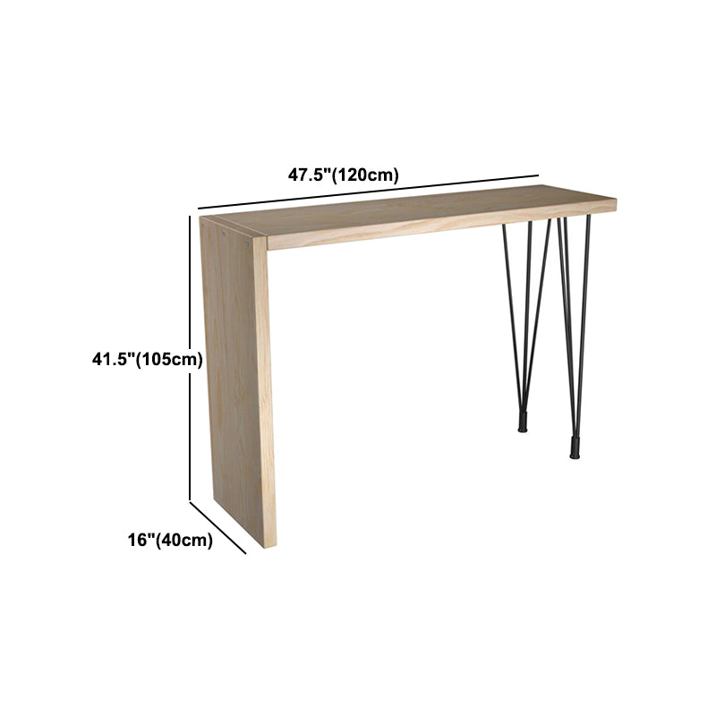Modern Rectangular Pub Table Set 1/2/5 Pieces Wooden Counter Table