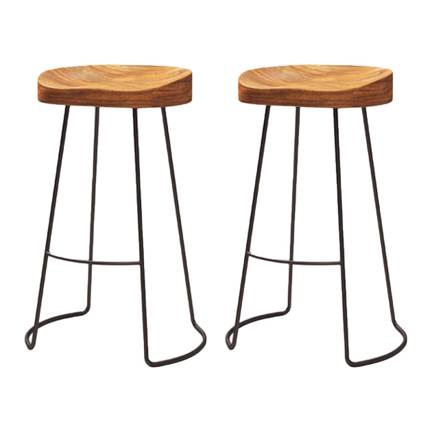 Modern Wood Counter Height Set 1/2/5 Pieces Indoor Natural Counter Set