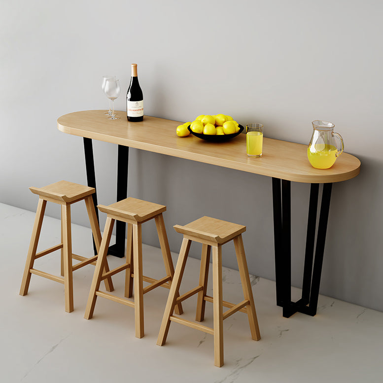 1/2/4/11 Pieces Pub Dining Set Industrial Solid Wood Table and Stool Set for Shop