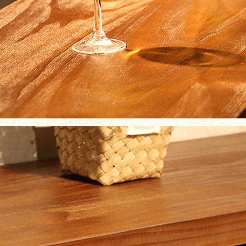 Industrial Rectangular Pub Table Set 1/6/11 Pieces Wooden Counter Table with High Stools