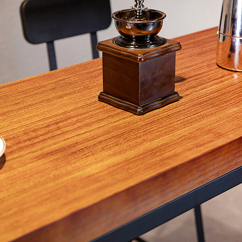 Industrial 1/2/4/7/9 Pieces Bar Table Set Rectangle Bar Table with High Wood Stools