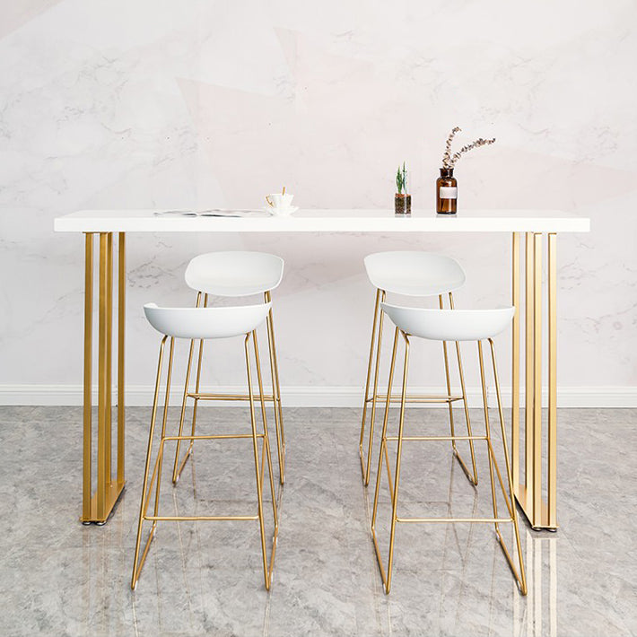 Traditional Luxury Rectangle Bar Table Wood Bar Dining Table for Indoor