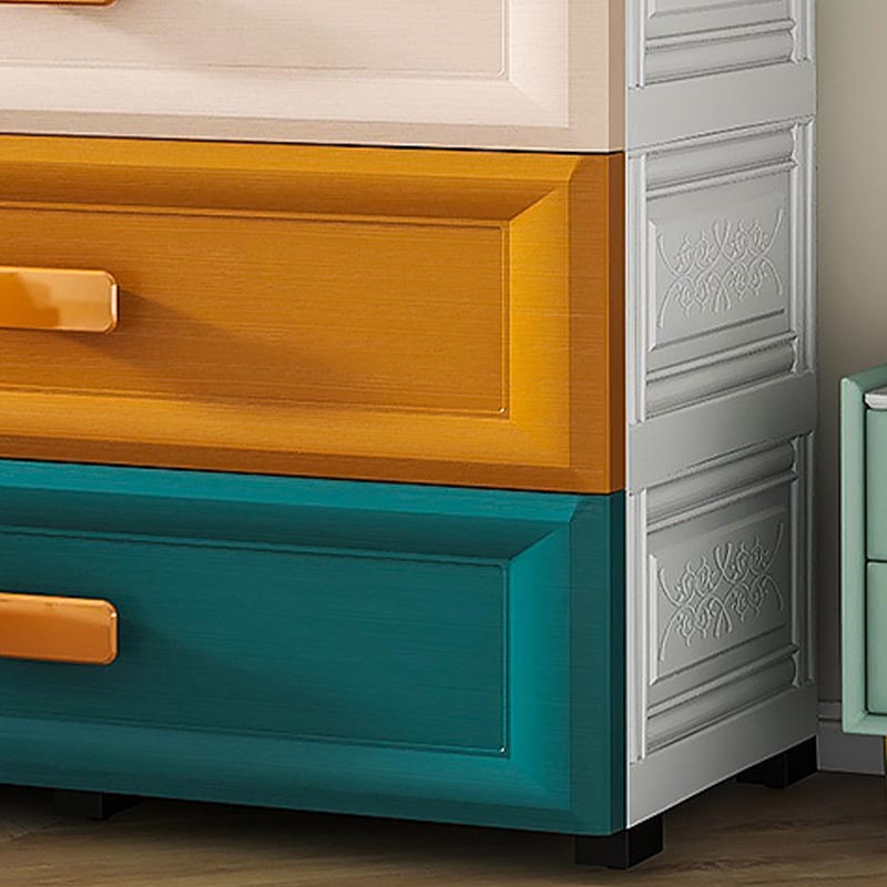 Contemporary Bathroom Wardrobe Plastic Wardrobe Closet with Legs