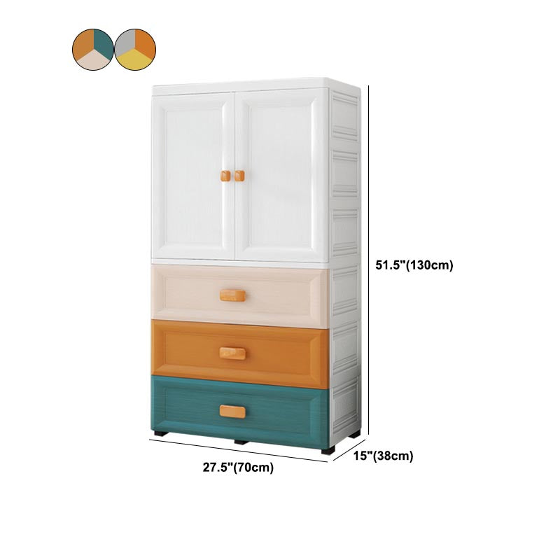 Contemporary Bathroom Wardrobe Plastic Wardrobe Closet with Legs