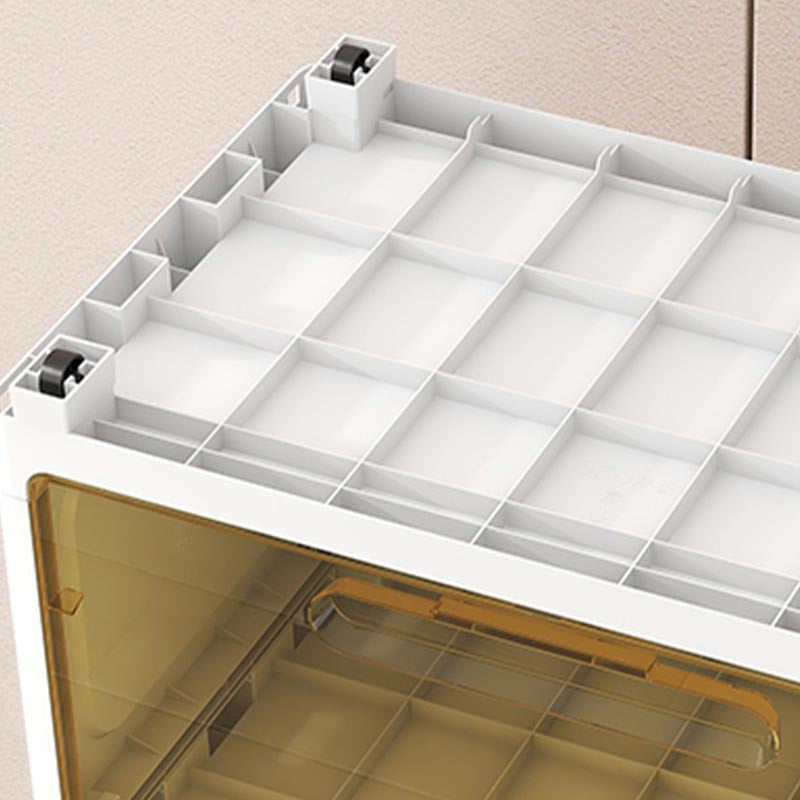 Plastic Contemporary Storage Cabinet Non-Hanging Wardrobe Armoire