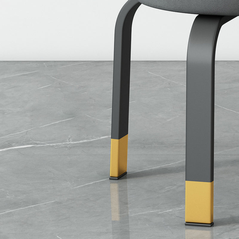 Footstool Ottoman Tear Resistant Solid Glam Cotton Blend Round Ottoman