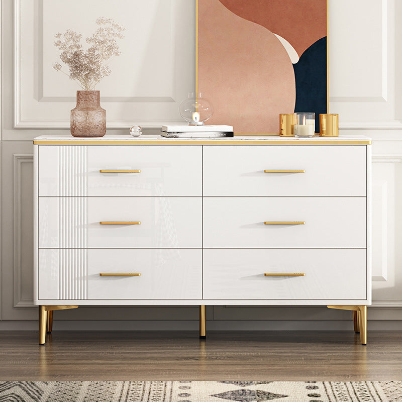 Contemporary Glam Storage Storage Chest White Storage Chest Dresser