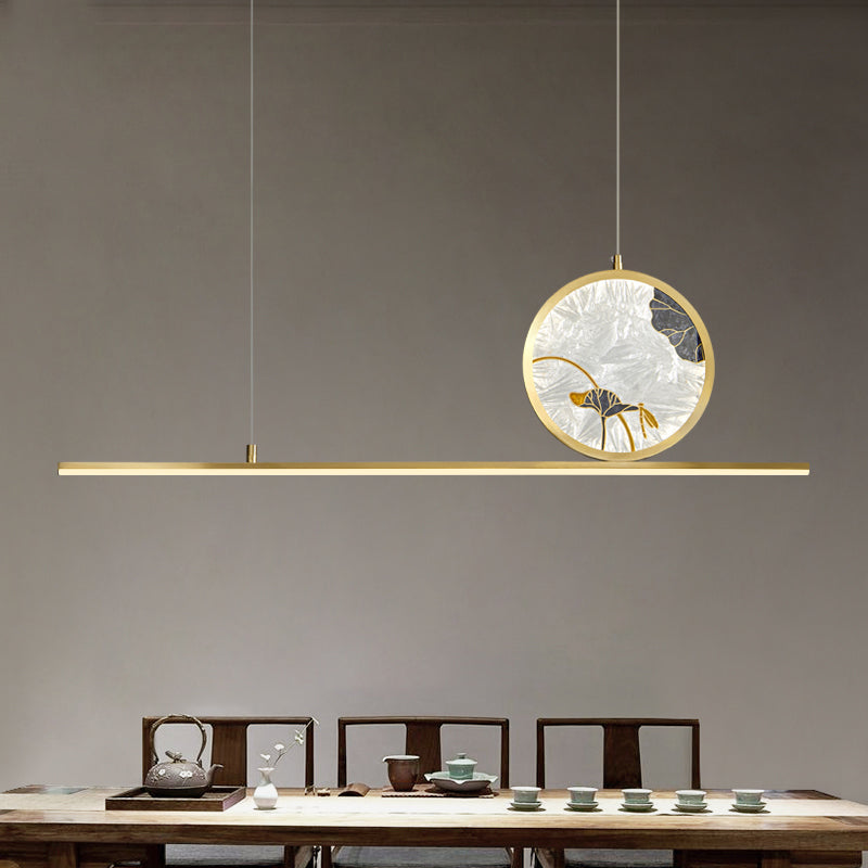Contemporary Kitchen Pendant Lights Linear Island Pendant Lights Metal 2-Light