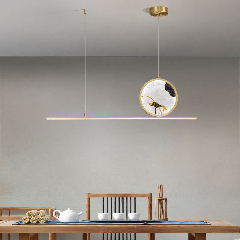 Modern Pendant Lighting for Kitchen Island Linear Island Pendant Lights Metal 2-Light