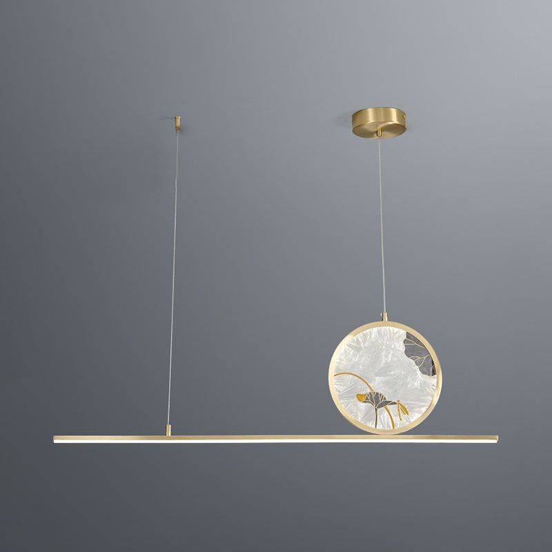 Modern Pendant Lighting for Kitchen Island Linear Island Pendant Lights Metal 2-Light