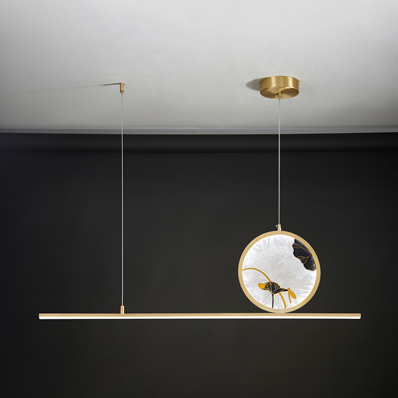 Modern Pendant Lighting for Kitchen Island Linear Island Pendant Lights Metal 2-Light