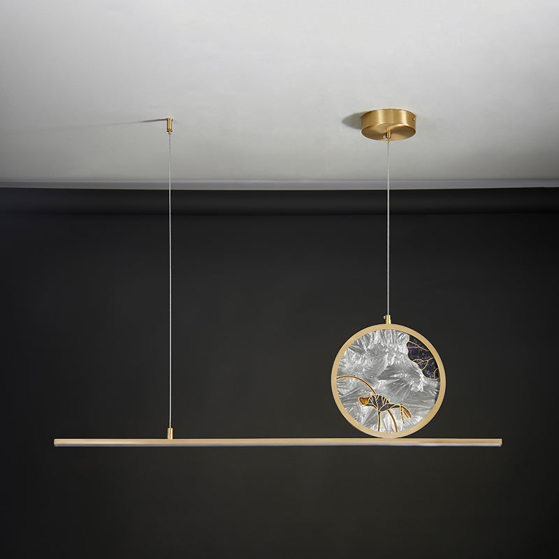 Modern Pendant Lighting for Kitchen Island Linear Island Pendant Lights Metal 2-Light