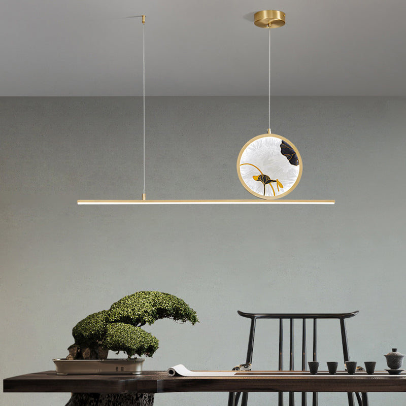 Modern Pendant Lighting for Kitchen Island Linear Island Pendant Lights Metal 2-Light
