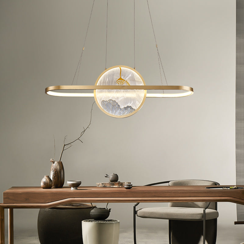 Contemporary Kitchen Pendant Lights Geometric Metal 2 Light Island Lighting Ideas