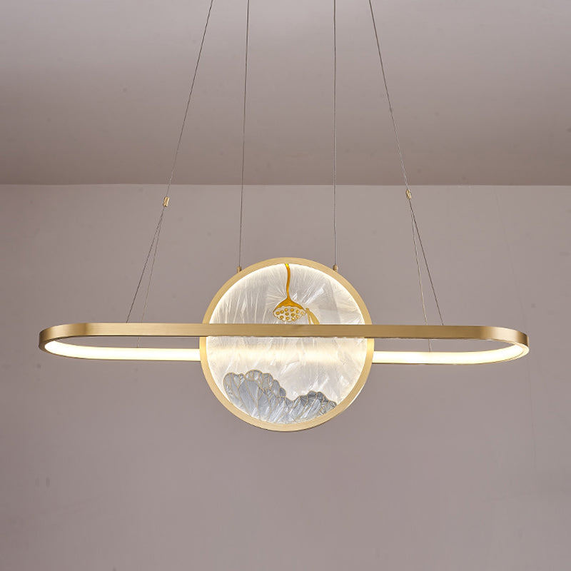 Contemporary Kitchen Pendant Lights Geometric Metal 2 Light Island Lighting Ideas