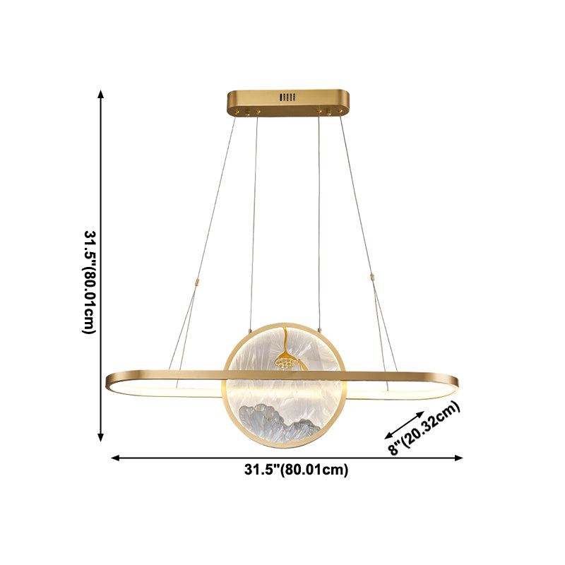 Contemporary Kitchen Pendant Lights Geometric Metal 2 Light Island Lighting Ideas