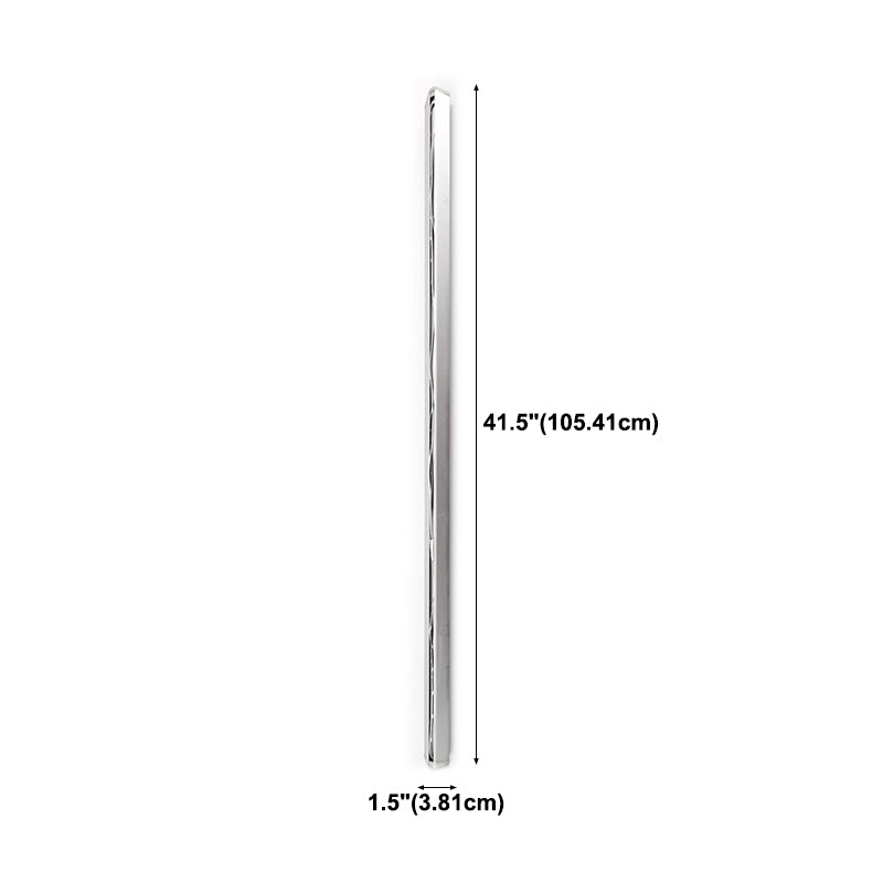 Modern Style Linear Shade Wall Sconce Metal 1 Light Wall Mounted Lighting in White