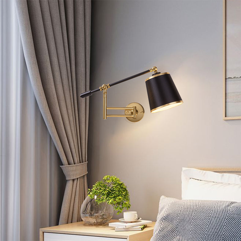 1 Light Cylinder Wall Mounted Light Fixture Modern Style Metal Wall Lighting Ideas Lights