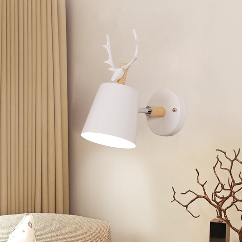 Modern Style Cylinder Sconce Light Fixtures Metal 1 Light Wall Mounted Lamps