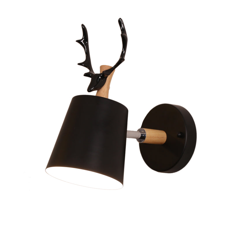 Modern Style Cylinder Sconce Light Fixtures Metal 1 Light Wall Mounted Lamps