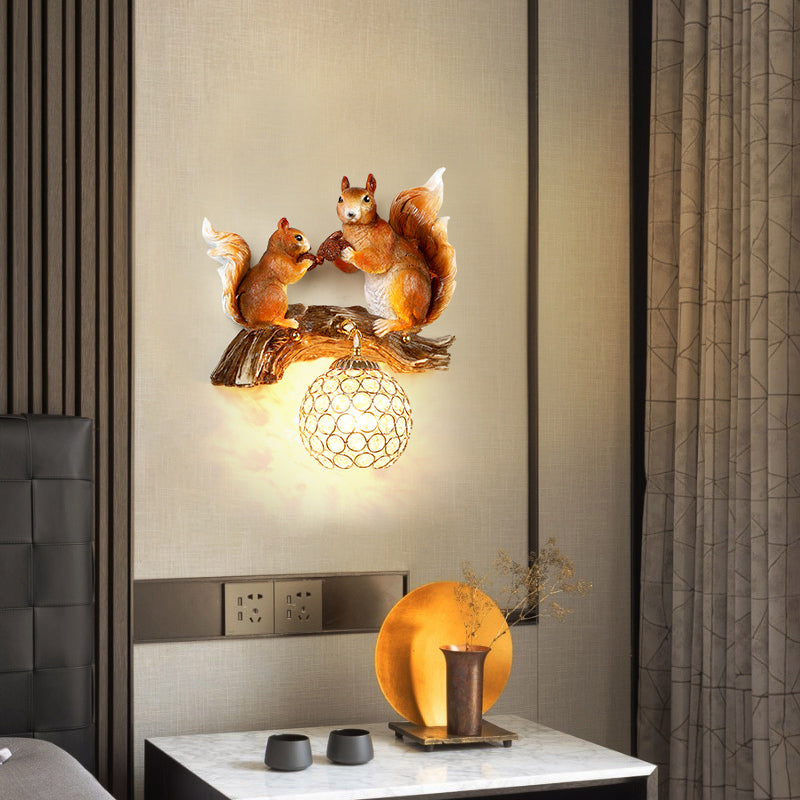Modern Style Ball Sconce Light Fixtures Metal 1 Light Wall Lighting Ideas