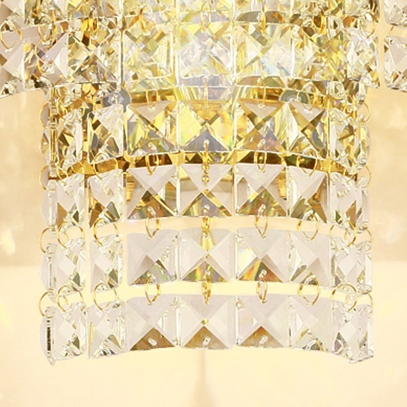 Sombra única de la pared de cristal de sombra estilo moderno de 1 luz de montaje de pared lámpara