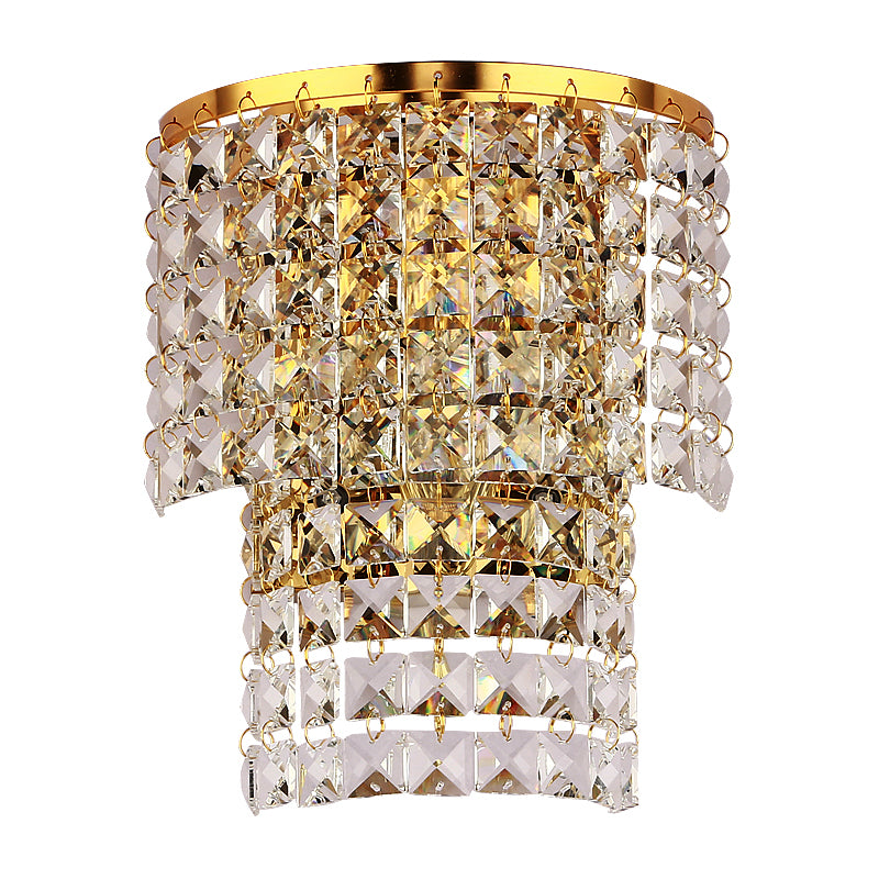 Sombra única de la pared de cristal de sombra estilo moderno de 1 luz de montaje de pared lámpara