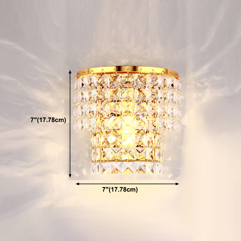 Sombra única de la pared de cristal de sombra estilo moderno de 1 luz de montaje de pared lámpara