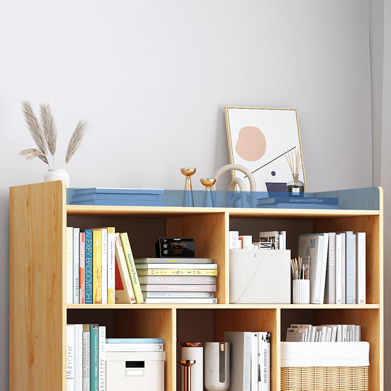 35"H Contemporary Bookcase Etagere Book Shelf Engineered Wood for Study Room