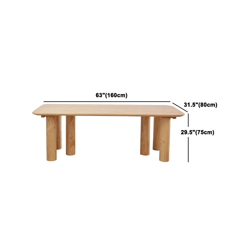 Modern Dining Set 1/5/7 Pieces Rectangle Pine Wood Dining Table for Living Room