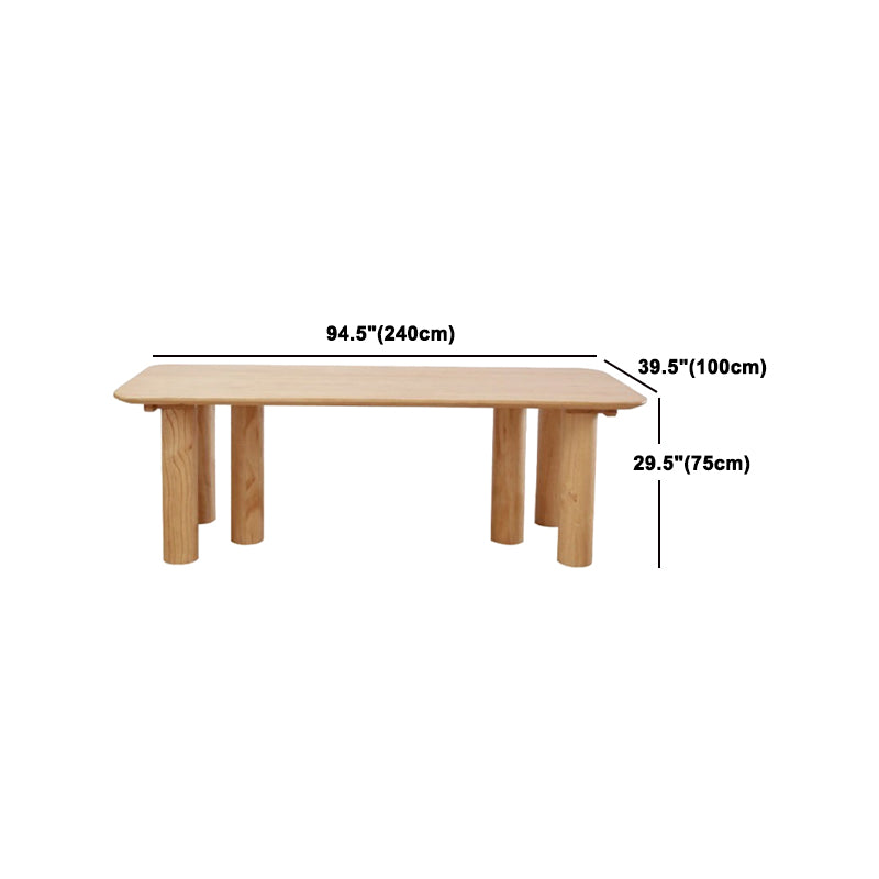 Modern Dining Set 1/5/7 Pieces Rectangle Pine Wood Dining Table for Living Room