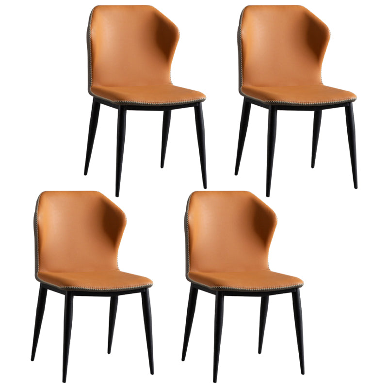 Designer Rectangle 1/4/5/6 Pieces Dinette Set Black Stone and Metal Dining Table Set