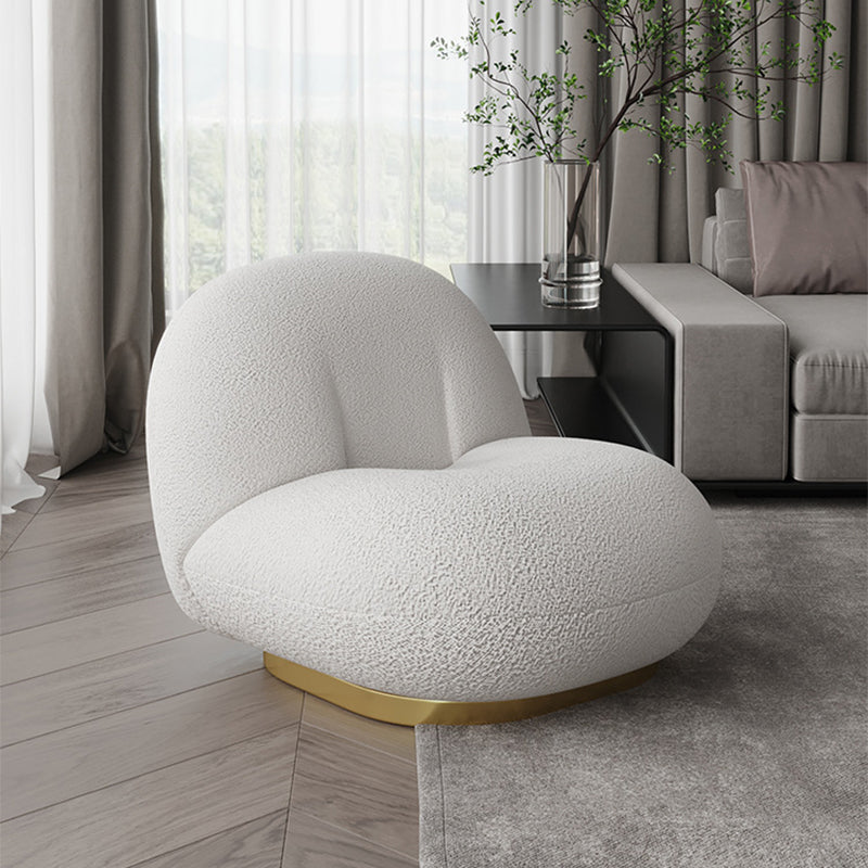 Modern 1-seater Wool Sofa 25.59" H Armless Sofa for Living Room