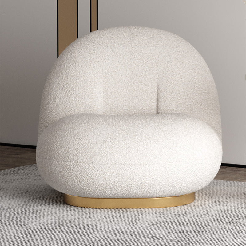 Modern 1-seater Wool Sofa 25.59" H Armless Sofa for Living Room
