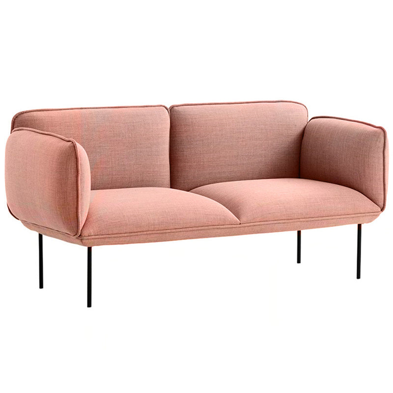 1/2-Seater Modern Minimalist Sofa Square Arm Loveseat - 30.7" D