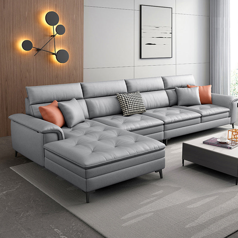 133.86" L Modern Sectionals Pillow Top Arm Sectionals with 4-Seater