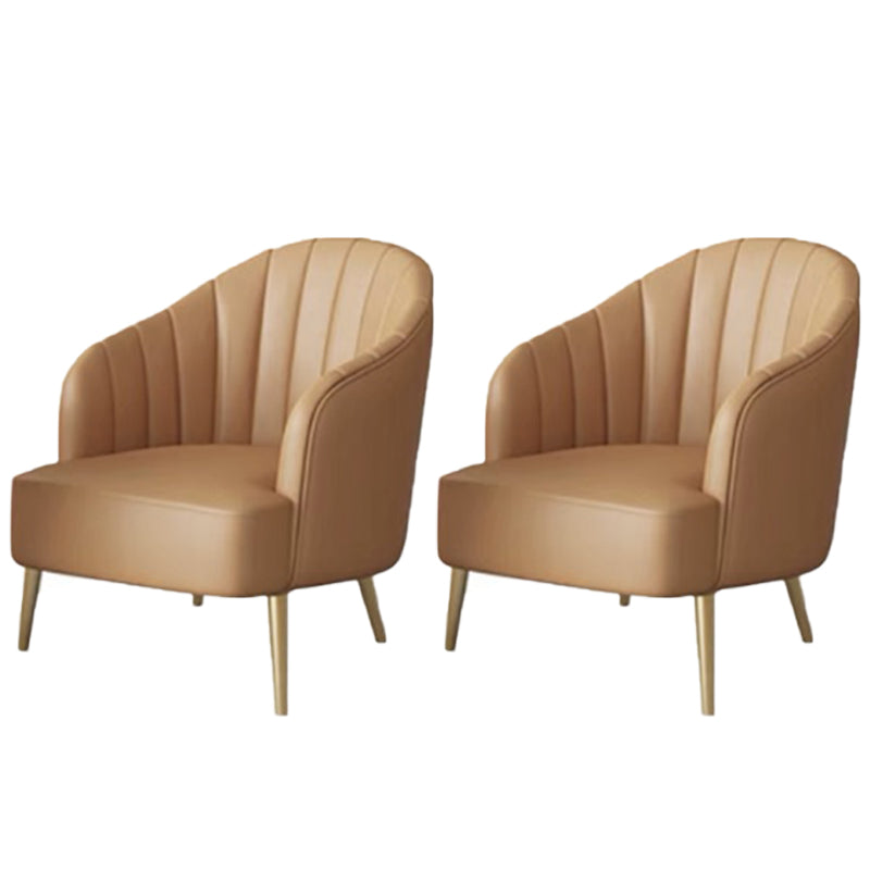 nordic Arms Included Gold Base Basic Four Leg Accent Armchair