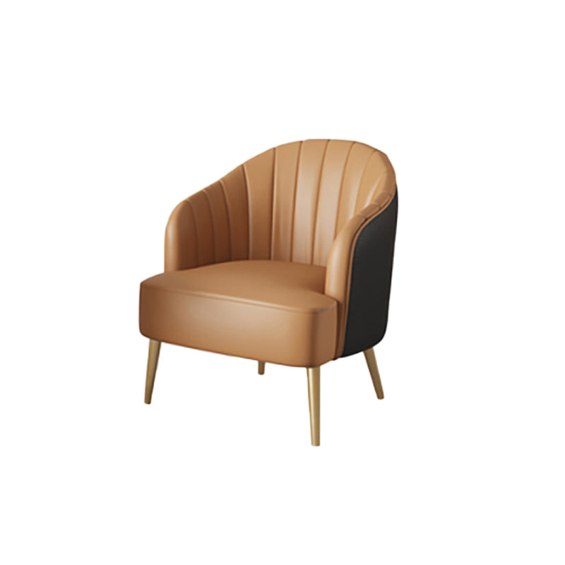 nordic Arms Included Gold Base Basic Four Leg Accent Armchair
