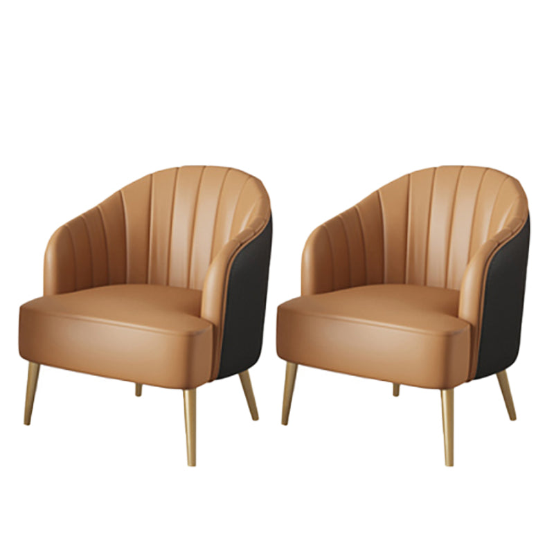 nordic Arms Included Gold Base Basic Four Leg Accent Armchair